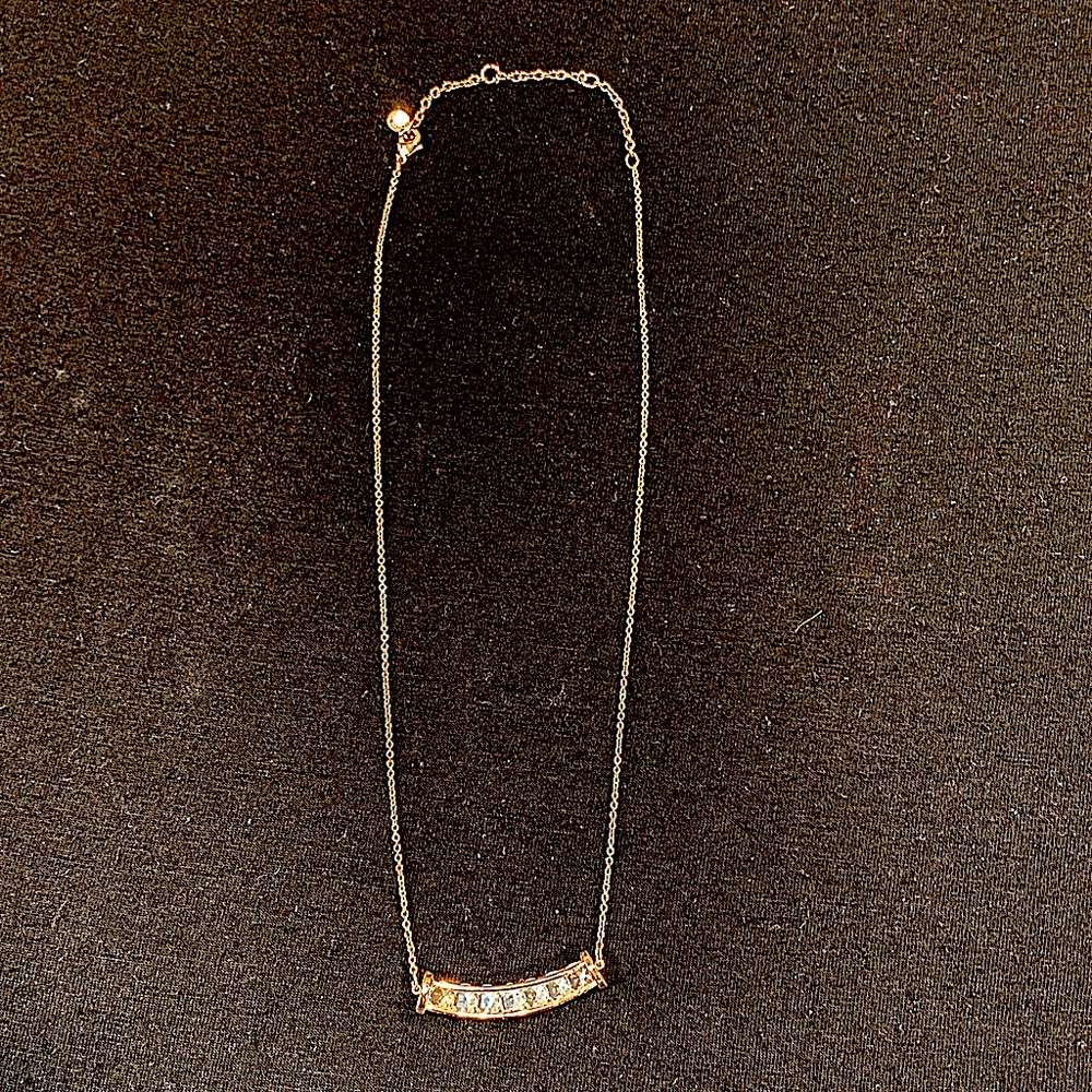 Rose Gold and Crystals necklace